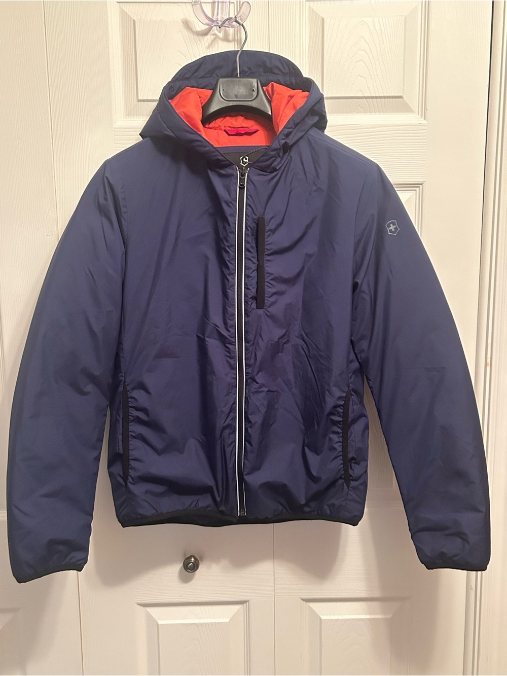 Victorinox Men's Navy Hooded Jacket
